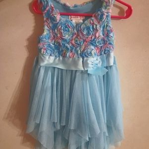 Jessica Ann blue flower dress